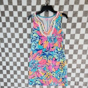 Lilly Pulitzer Harper Shift Dress Womens Extra Small xs bright print